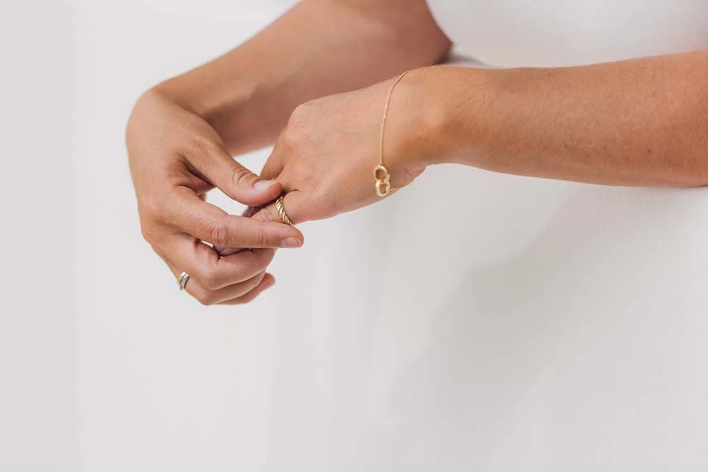 Stackable Petite Cornetto Ring in 10kt Yellow Gold