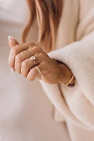 Stackable Petite Cornetto Ring in 10kt Yellow Gold