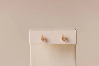 Earrings with .01 Carat TW of Diamonds and Pear Shape Morganite 10kt Rose Gold