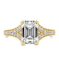 Engagement Ring with 2.75 Carat TW of Lab Created Diamonds 14kt Yellow Gold