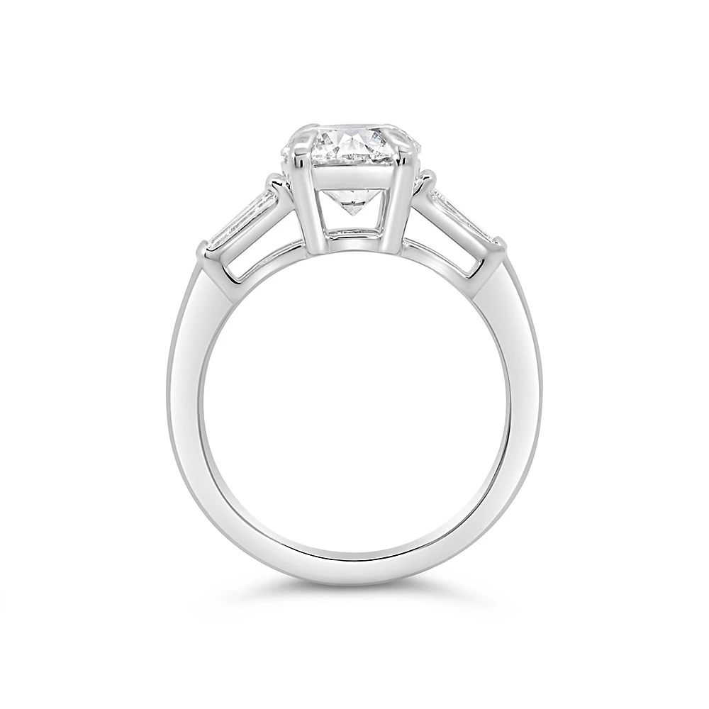 Engagement Ring with 2.50 Carat TW of Lab Created Diamonds in 14kt White Gold