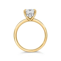 Cushion Cut Engagement Ring with Carat TW of Lab Created Diamonds 14kt Gold