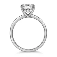 Cushion Cut Engagement Ring with Carat TW of Lab Created Diamonds in 14kt Gold