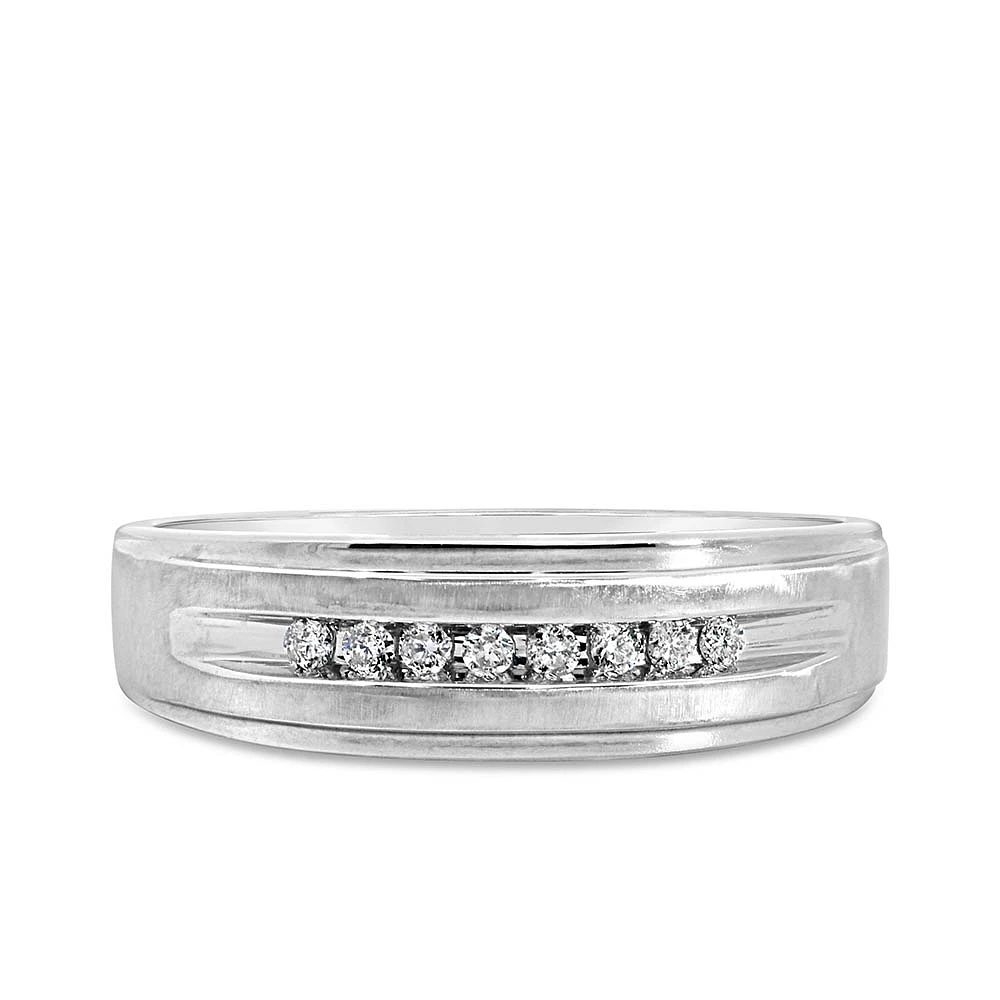 Men’s Ring with .10 Carat TW of Diamonds 10kt White Gold