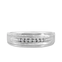 Men’s Ring with .10 Carat TW of Diamonds 10kt White Gold