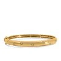 7″ 1970s Barbie Starlight Bangle with .15 Carat TW of Diamonds in 10kt Yellow Gold