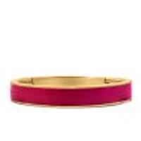 10.8MM 1960s Barbie Retro Glam Bangle with Pink Enamel in Gold Vermeil Plated Sterling Silver