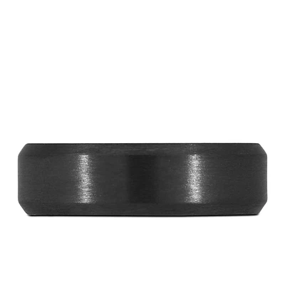 7MM Silver Tone Comfort Fit Wedding Band in Tantalum