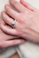 Round Brilliant Engagement Ring with Carat TW of Lab Created Diamonds in 14kt Gold
