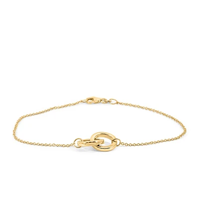 7.5″ Duo Bracelet in 10kt Yellow Gold