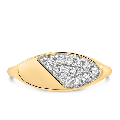 Diamond Ring with Carat TW in 10kt Yellow Gold