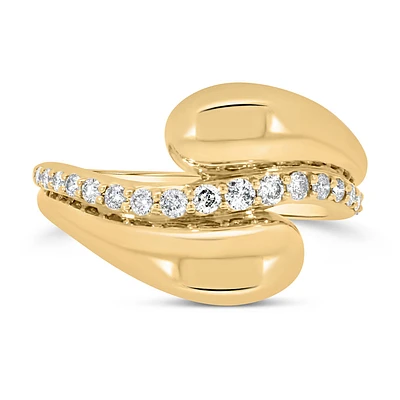 Diamond Ring with .33 Carat TW in 10kt Yellow Gold