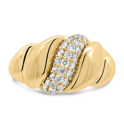 Ring with .33 Carat TW of Diamonds 10kt Yellow Gold