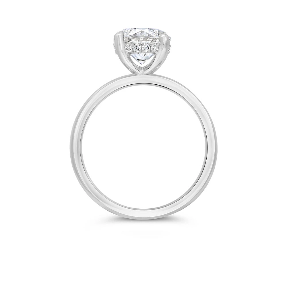 Round Brilliant Engagement Ring with 2.15 Carat TW of Lab Created Diamonds 14kt Gold