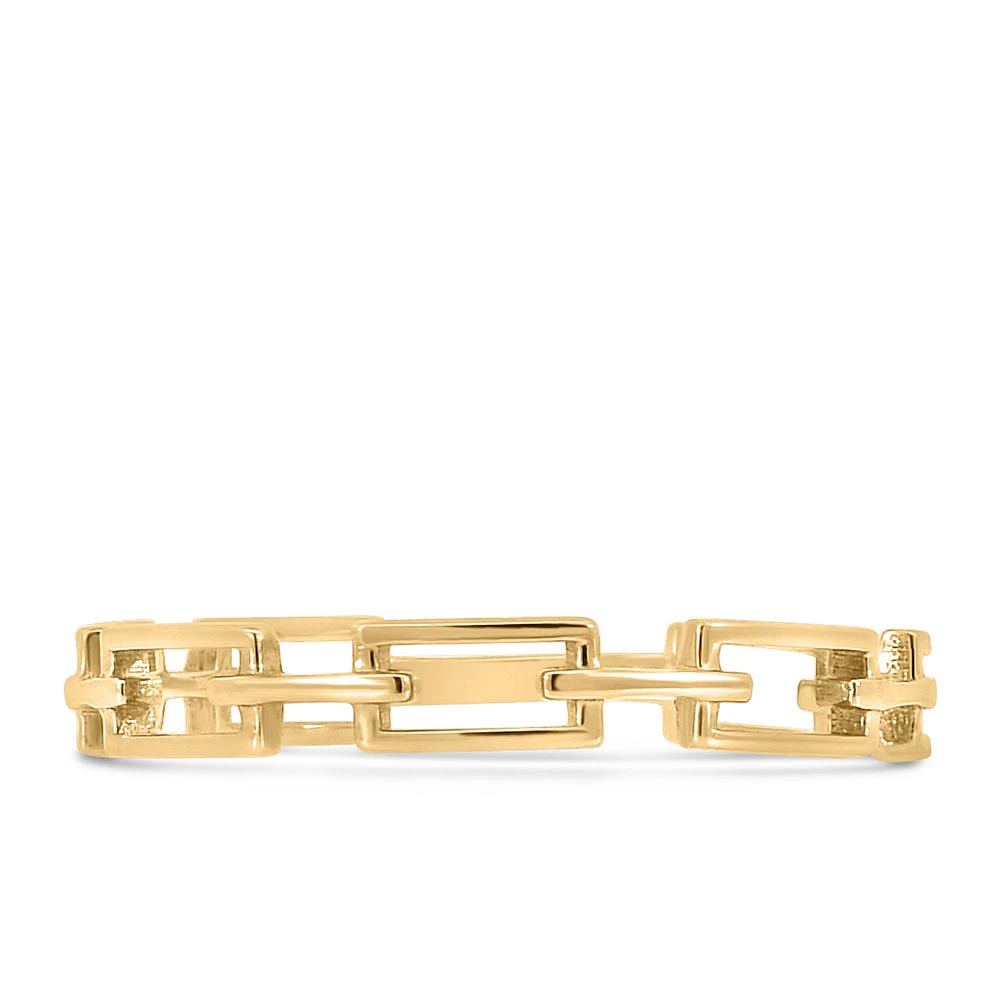 Chain Link Ring 10kt Yellow Gold