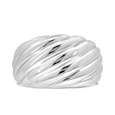 Bold Wave Ring Sterling Silver