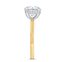 Round Brilliant Engagement Ring with Carat TW of Lab Created Diamonds in 14kt Gold