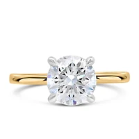 Round Brilliant Engagement Ring with Carat TW of Lab Created Diamonds in 14kt Gold