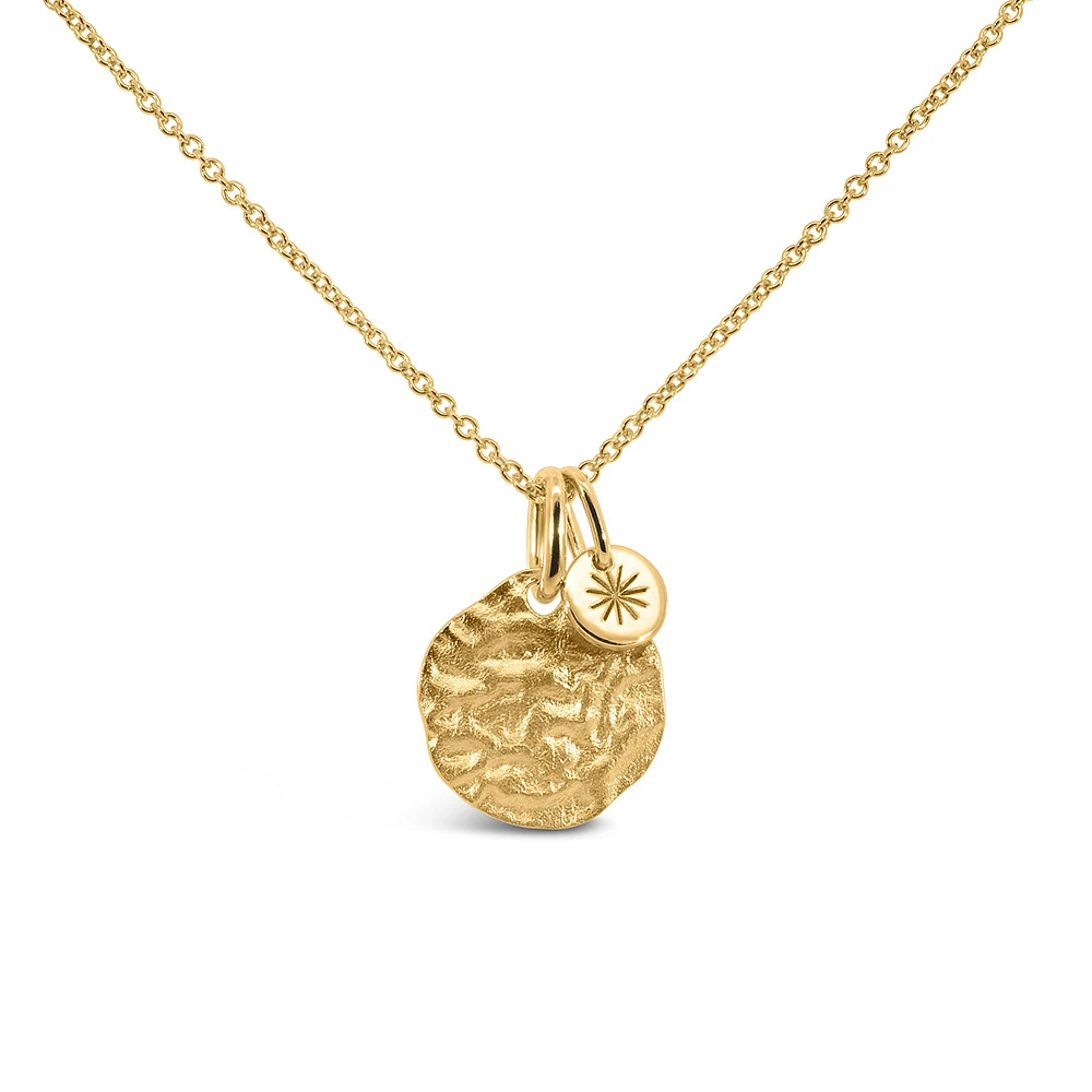 Cecilia Kissel x Paris 16+1″ “I am More than Enough” pendant Vermeil Gold Plated Sterling Silver with Chain