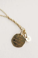 Cecilia Kissel x Paris 16+1″ “I am More than Enough” pendant Vermeil Gold Plated Sterling Silver with Chain