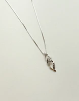 Pendant with .04 Carat TW of Diamonds in Sterling Silver with Chain