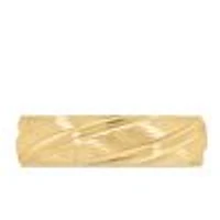 6MM Spiral Comfort Fit Wedding Band Yellow Gold