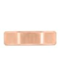 6MM Satin Finish Comfort Fit Wedding Band Rose Gold