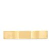 4MM Comfort Fit Pipe Wedding Band Yellow Gold