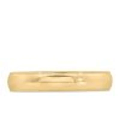 4MM Comfort Fit Milgrain Wedding Band Yellow Gold