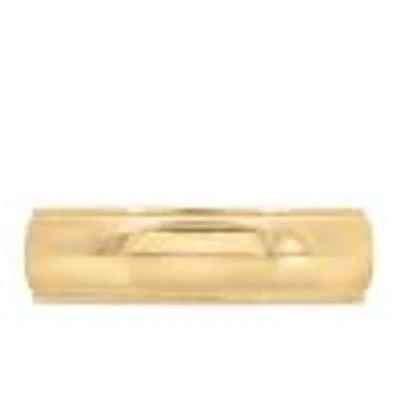 6MM Comfort Fit Milgrain Wedding Band Yellow Gold