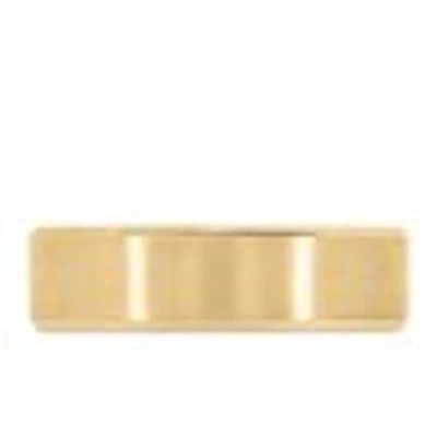 6MM Satin Finish Comfort Fit Wedding Band Yellow Gold