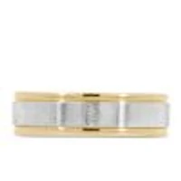 6MM Satin Finish Comfort Fit Wedding Band Gold