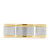 7MM Satin Finish Comfort Fit Wedding Band White Gold