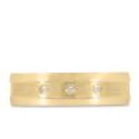 6MM Comfort Fit Wedding Band with Carat TW of Diamonds Gold