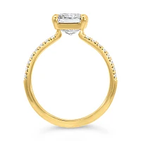 Radiant Engagement Ring with Carat TW of Lab Created Diamonds in 14kt Gold