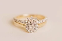 Halo Engagement Ring Set with .50 Carat TW of Diamonds in 14kt Gold
