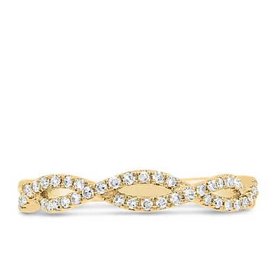 Infinity Ring with .20 Carat TW of Diamonds in 10kt Gold