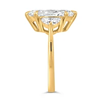 Marquise Engagement Ring with 3.20 Carat TW of Lab Created Diamonds in 14kt Yellow Gold