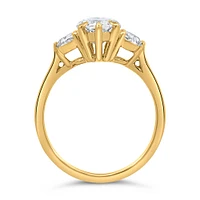 Marquise Engagement Ring with 3.20 Carat TW of Lab Created Diamonds in 14kt Yellow Gold