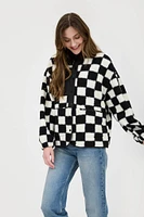 Checkered Fleece Jacket