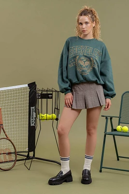 Berkley Tennis Club Embroidered Crew Sweatshirt