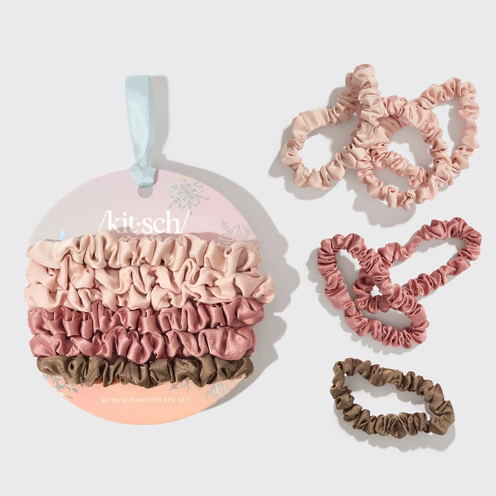 Ultra Petite Scrunchies 6 pc - Terracotta