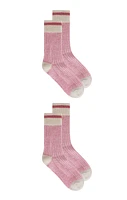 Northern Pink Boot Socks 2pk