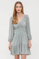 Elegant Afternoon Ruffle Dress