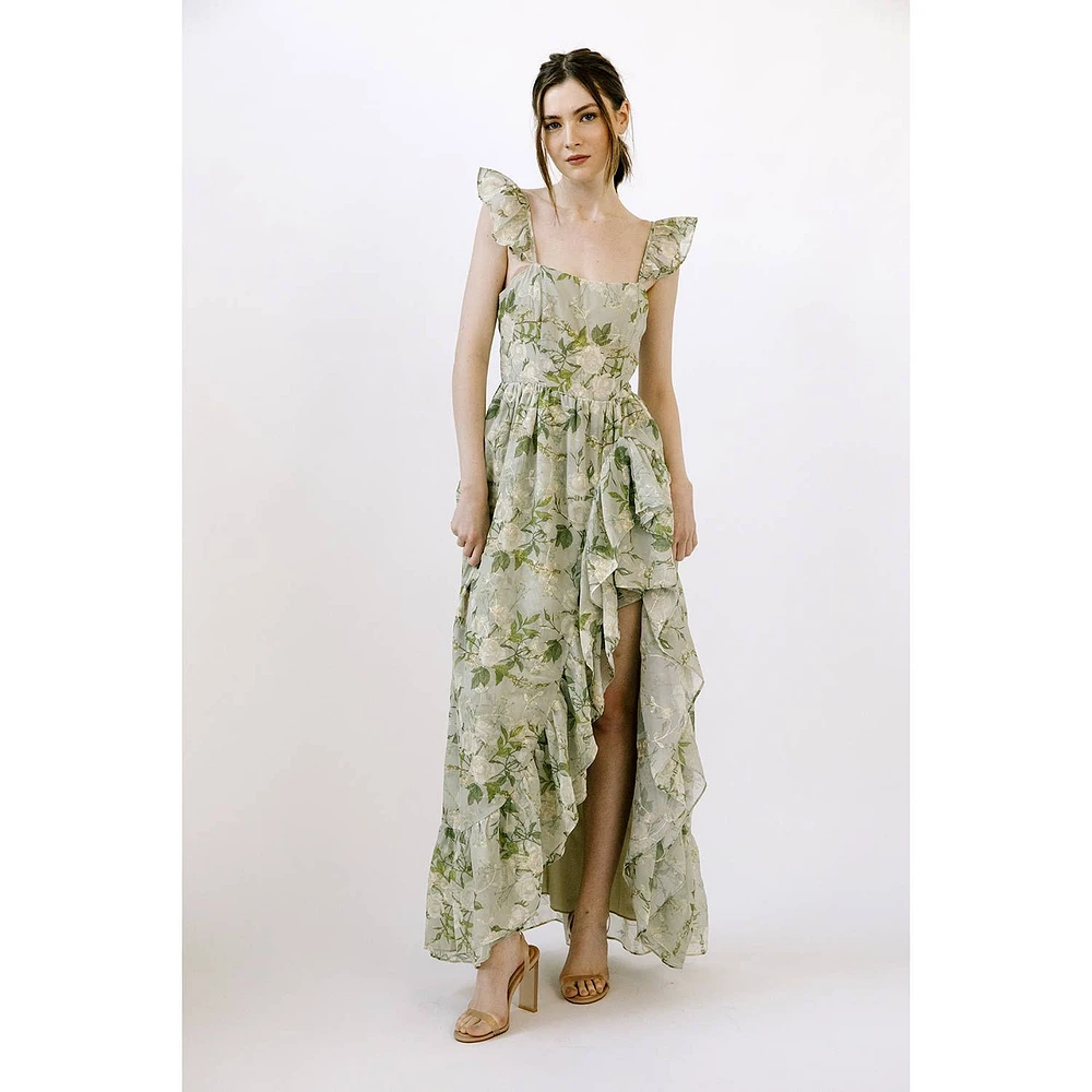 Timeless Garden Floral Midi Dress