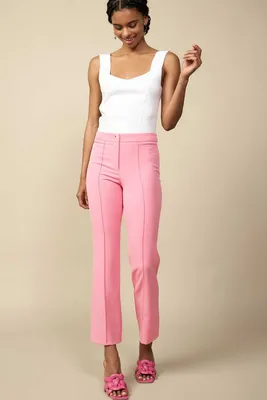 All Day Pink Ankle Stretch Pant