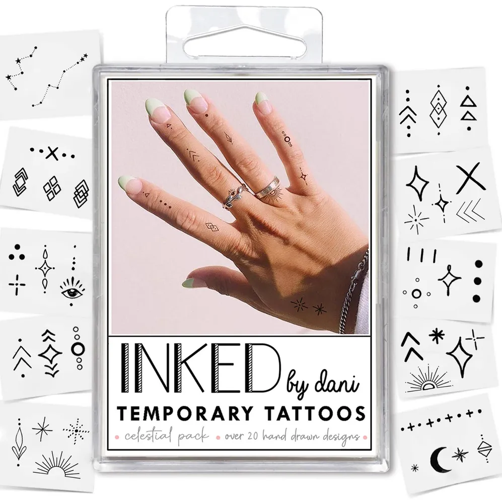 Celestial Temporary Tattoo Pack