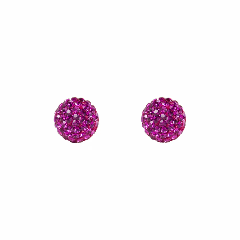 Radiance Studs Fuchsia