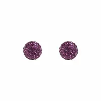 Radiance Studs Amethyst