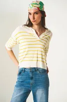 Vintage 70s Striped Polo